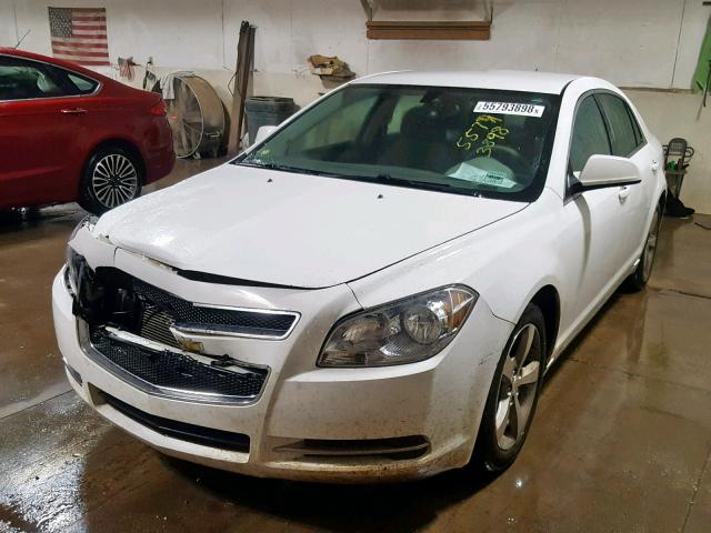 1G1ZC5E18BF155093 - 2011 CHEVROLET MALIBU 1LT WHITE photo 2