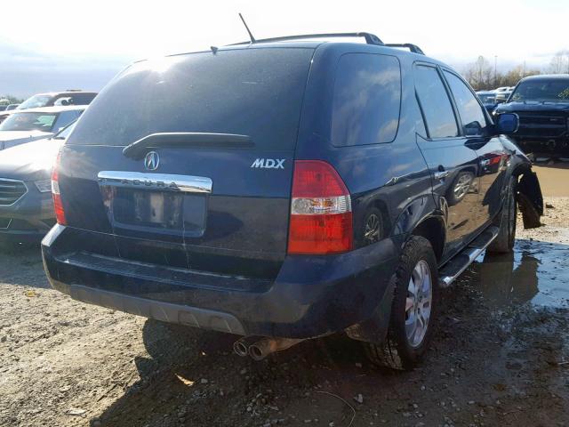 2HNYD18613H508851 - 2003 ACURA MDX TOURIN BLUE photo 4