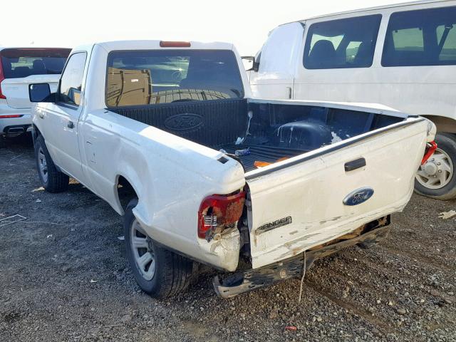 1FTYR10D37PA41483 - 2007 FORD RANGER WHITE photo 3