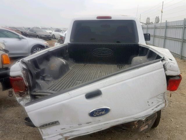 1FTYR10D37PA41483 - 2007 FORD RANGER WHITE photo 6