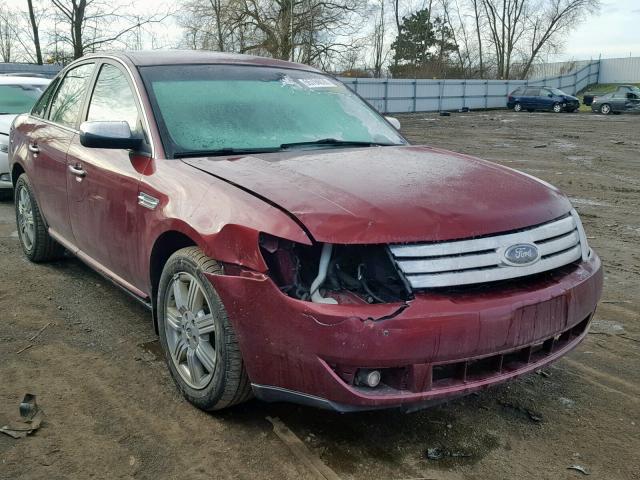 1FAHP28W68G126102 - 2008 FORD TAURUS LIM BURGUNDY photo 1