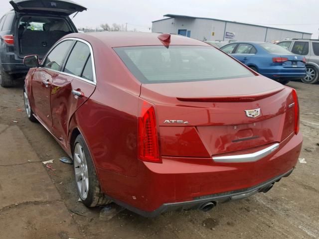 1G6AG5RX7G0105404 - 2016 CADILLAC ATS RED photo 3