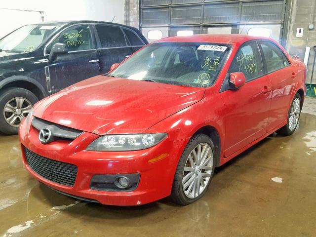 JM1GG12L961101662 - 2006 MAZDA SPEED 6 RED photo 2