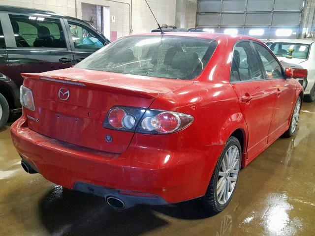 JM1GG12L961101662 - 2006 MAZDA SPEED 6 RED photo 4