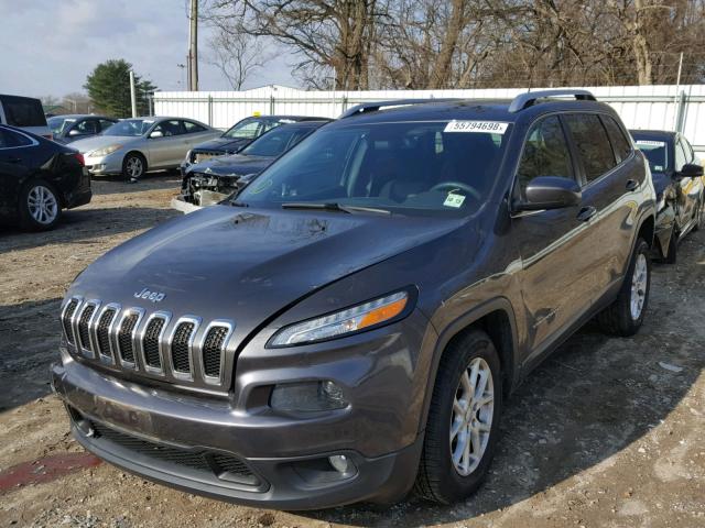 1C4PJMCS0EW146645 - 2014 JEEP CHEROKEE L GRAY photo 2