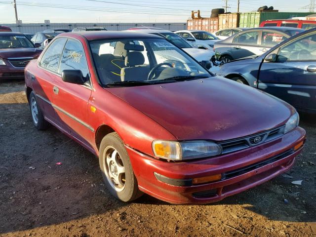 JF1GC2448PH519670 - 1993 SUBARU IMPREZA L BURGUNDY photo 1