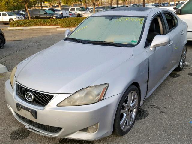 JTHBK262665024448 - 2006 LEXUS IS 250 SILVER photo 2