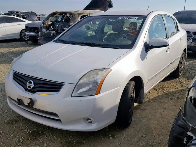 3N1AB6AP1BL603593 - 2011 NISSAN SENTRA 2.0 WHITE photo 2