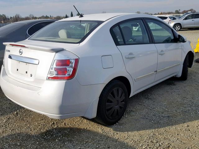 3N1AB6AP1BL603593 - 2011 NISSAN SENTRA 2.0 WHITE photo 4