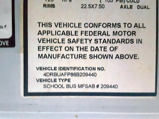 4DRBUAFP86B209440 - 2006 IC CORPORATION 3000 თეთრი ფოტო 10