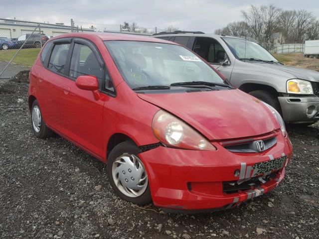 JHMGD38498S040152 - 2008 HONDA FIT RED photo 1