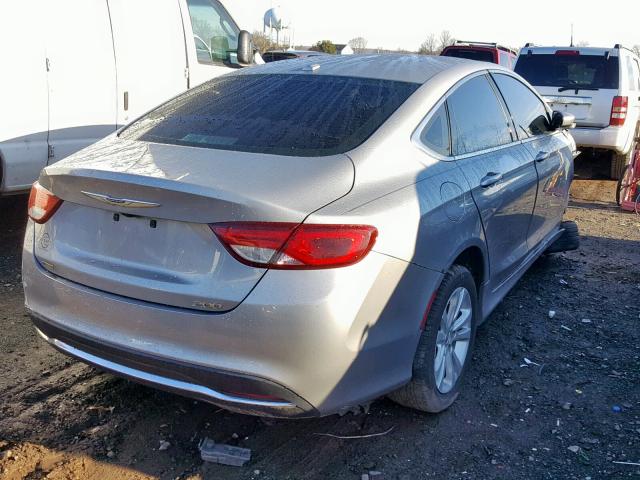 1C3CCCAB9FN596084 - 2015 CHRYSLER 200 LIMITE GRAY photo 4