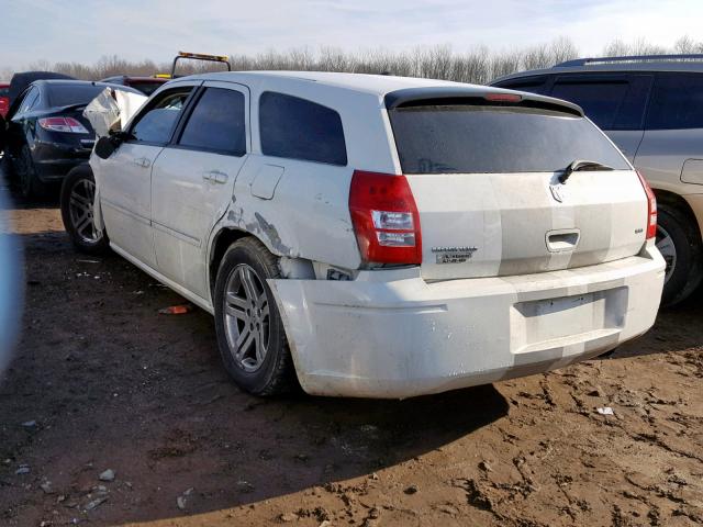 2D4FV47V26H391261 - 2006 DODGE MAGNUM SXT WHITE photo 3