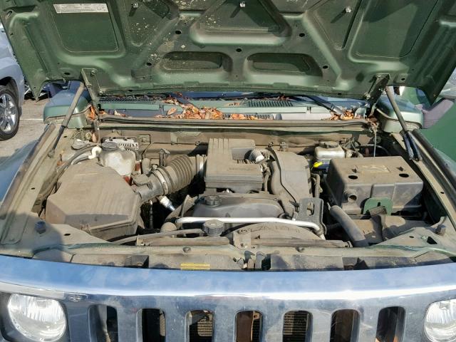 5GTDN136968107379 - 2006 HUMMER H3 GREEN photo 7