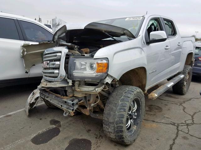 1GTP6DE19H1155769 - 2017 GMC CANYON SLT SILVER photo 2