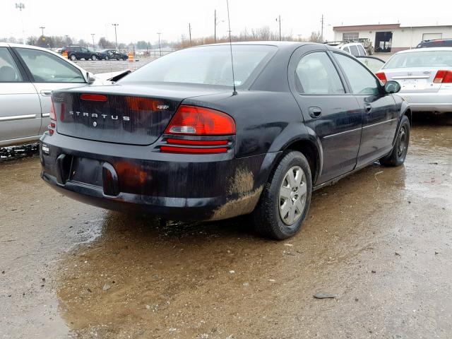 1B3EL46X16N193474 - 2006 DODGE STRATUS SX BLACK photo 4