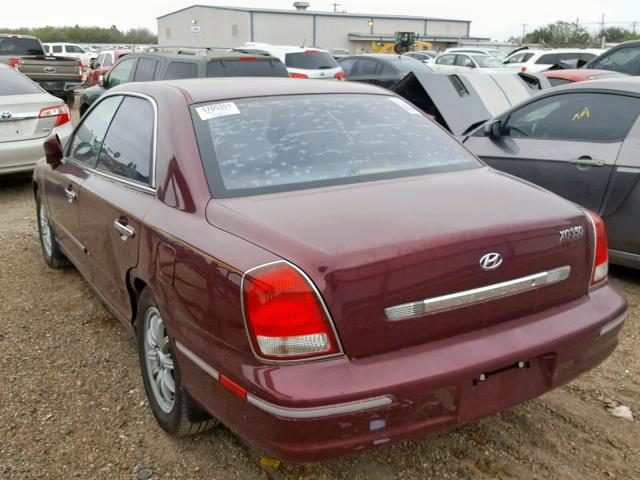 KMHFU45E13A260895 - 2003 HYUNDAI XG 350 RED photo 3