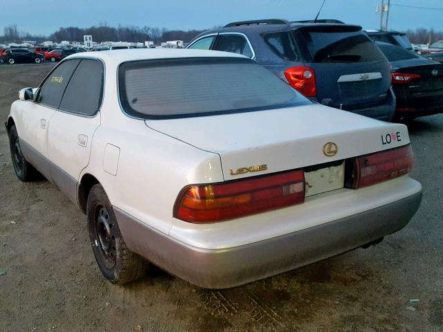 JT8GK13T0R0069996 - 1994 LEXUS ES 300 WHITE photo 3