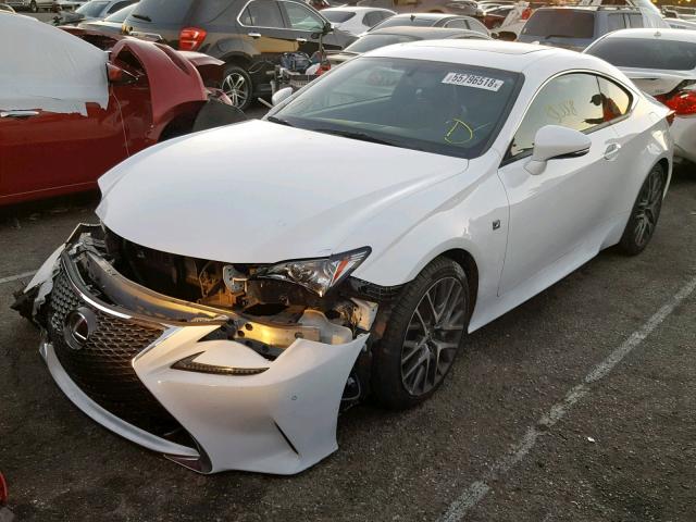 JTHHA5BC0G5001729 - 2016 LEXUS RC 200T WHITE photo 2