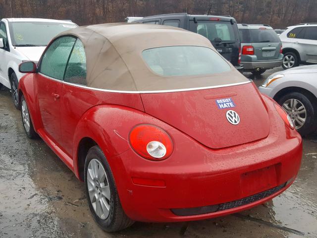 3VWPG31Y28M414922 - 2008 VOLKSWAGEN NEW BEETLE RED photo 3