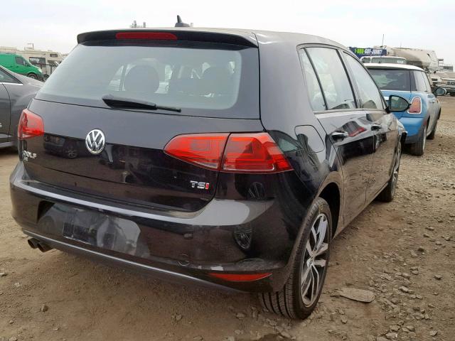 3VW217AU9HM059778 - 2017 VOLKSWAGEN GOLF S BLACK photo 4