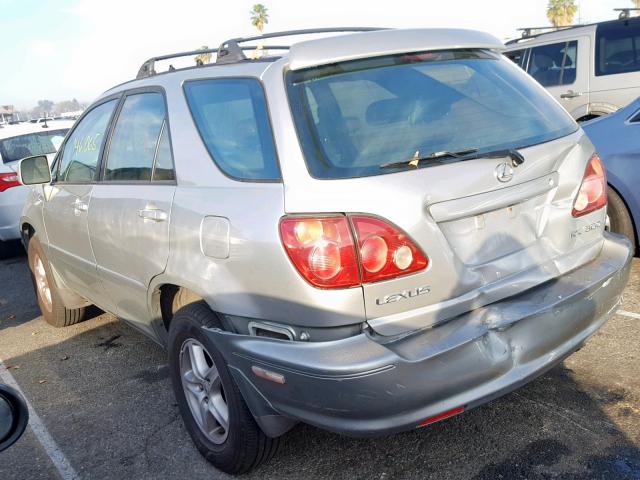 JT6HF10U2X0078534 - 1999 LEXUS RX 300 SILVER photo 3