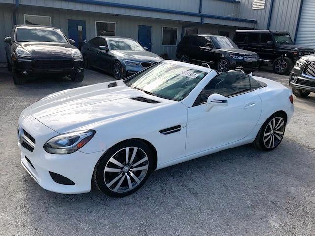 WDDPK3JA1HF138520 - 2017 MERCEDES-BENZ SLC 300 WHITE photo 10