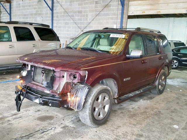 1FMEU75E86UB74743 - 2006 FORD EXPLORER L MAROON photo 2