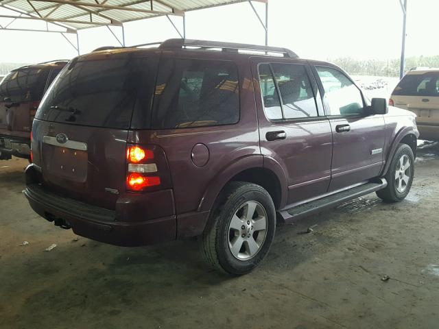 1FMEU75E86UB74743 - 2006 FORD EXPLORER L MAROON photo 4