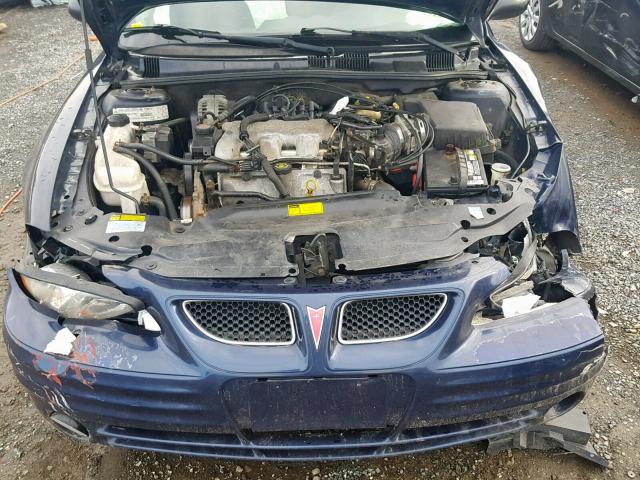 1G2NF52E01M512754 - 2001 PONTIAC GRAND AM S BLUE photo 7