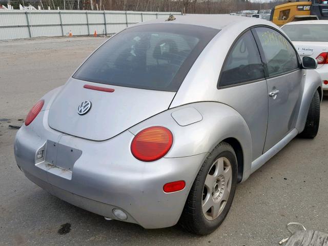 3VWCB21C51M469737 - 2001 VOLKSWAGEN NEW BEETLE SILVER photo 4