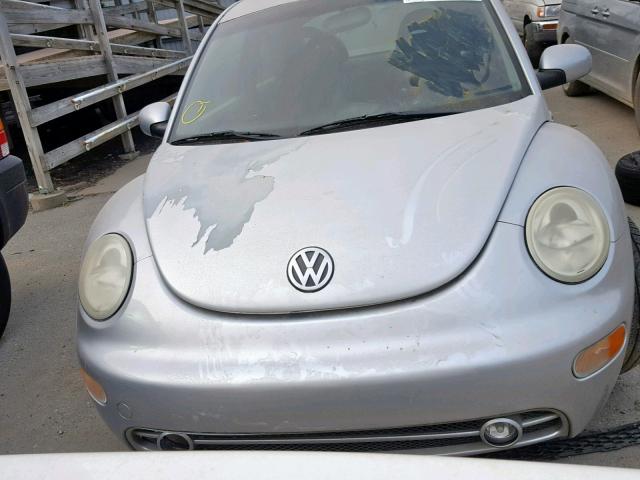 3VWCB21C51M469737 - 2001 VOLKSWAGEN NEW BEETLE SILVER photo 7