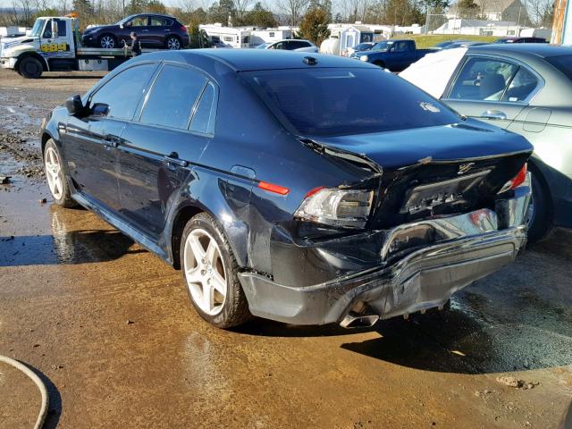 19UUA66276A026657 - 2006 ACURA 3.2TL BLACK photo 3