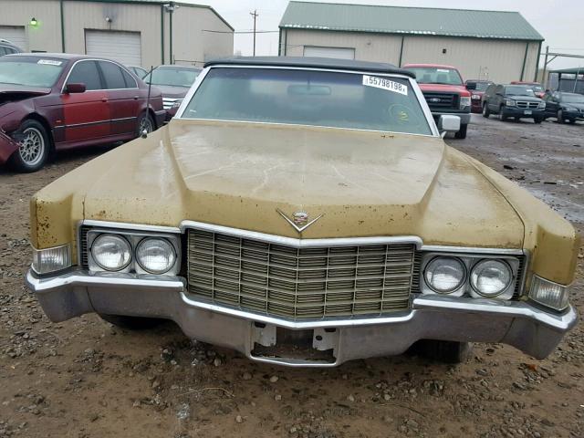 H14500754 - 1969 CADILLAC FLEETWOOD GOLD photo 10