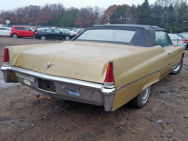 H14500754 - 1969 CADILLAC FLEETWOOD GOLD photo 4