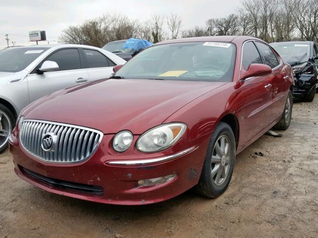 2G4WD582481189362 - 2008 BUICK LACROSSE C RED photo 2