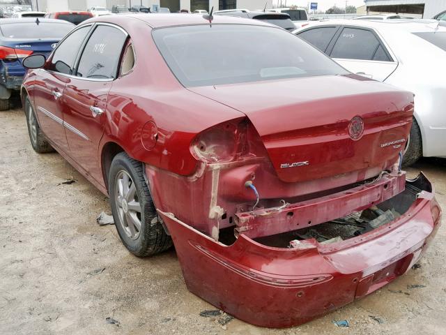 2G4WD582481189362 - 2008 BUICK LACROSSE C RED photo 3