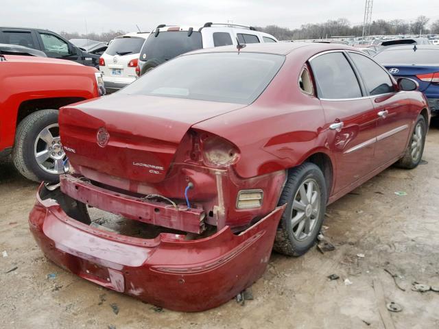 2G4WD582481189362 - 2008 BUICK LACROSSE C RED photo 4