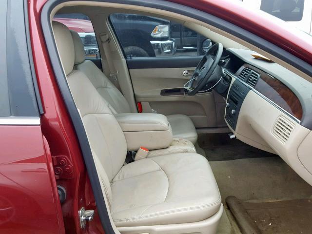 2G4WD582481189362 - 2008 BUICK LACROSSE C RED photo 5