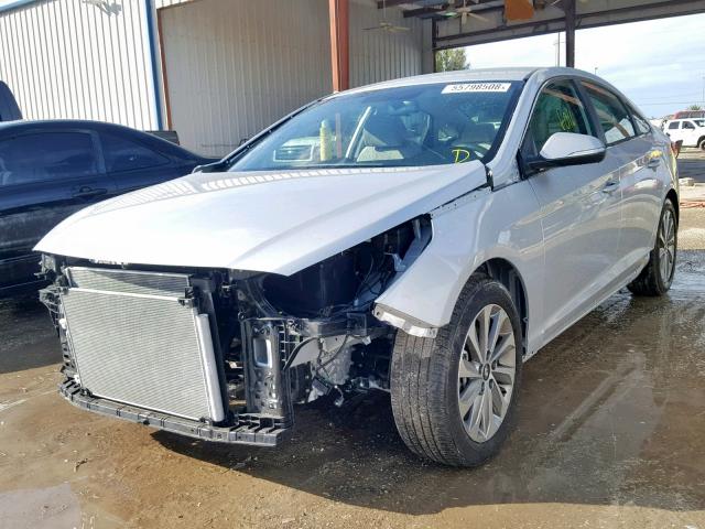 5NPE34AF2HH549947 - 2017 HYUNDAI SONATA SPO SILVER photo 2