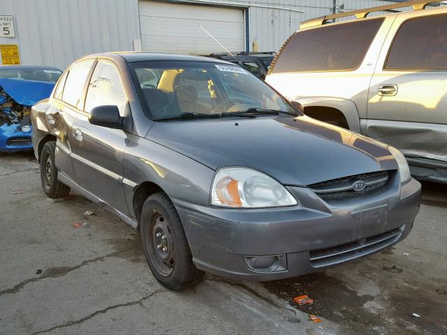 KNADC125136231270 - 2003 KIA RIO GRAY photo 1