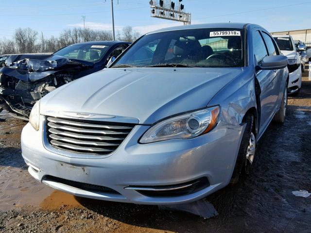 1C3CCBAB2EN210274 - 2014 CHRYSLER 200 LX BLUE photo 2