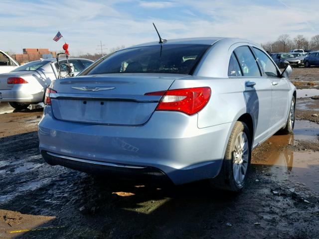 1C3CCBAB2EN210274 - 2014 CHRYSLER 200 LX BLUE photo 4