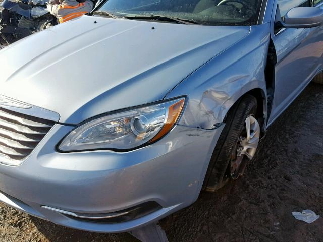 1C3CCBAB2EN210274 - 2014 CHRYSLER 200 LX BLUE photo 9