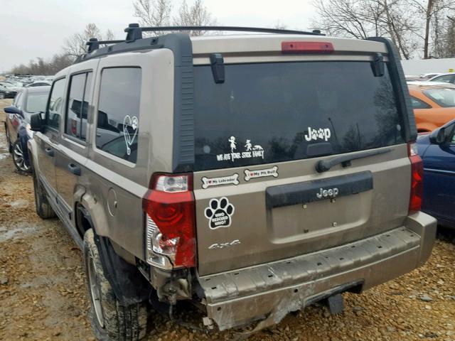 1J8HG48K86C188181 - 2006 JEEP COMMANDER TAN photo 3