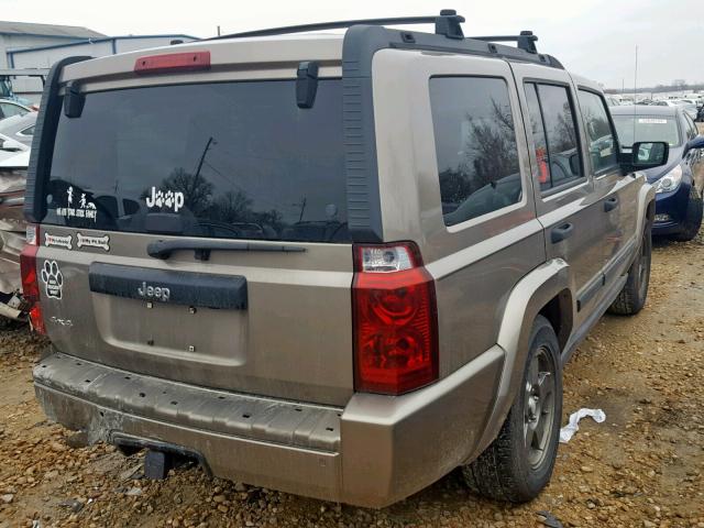 1J8HG48K86C188181 - 2006 JEEP COMMANDER TAN photo 4
