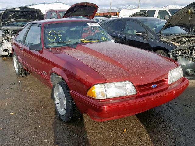 1FACP41E4PF102764 - 1993 FORD MUSTANG LX BURGUNDY photo 1