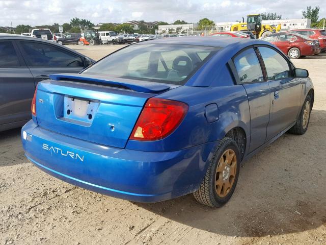1G8AN12F34Z101400 - 2004 SATURN ION LEVEL BLUE photo 4