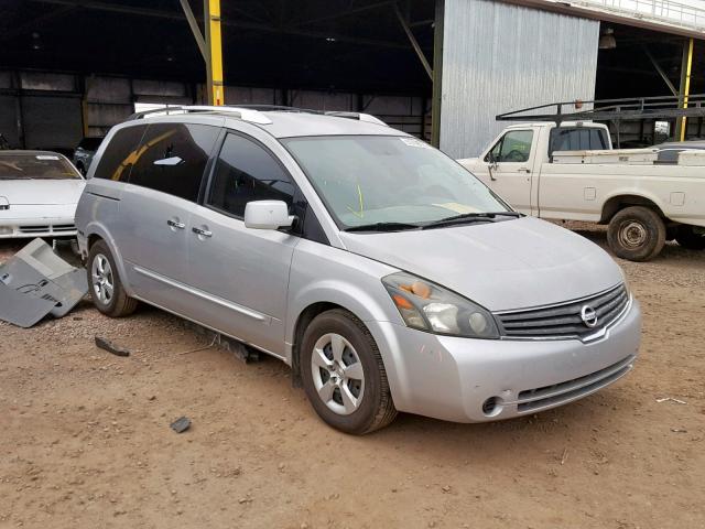 5N1BV28U58N123106 - 2008 NISSAN QUEST S SILVER photo 1