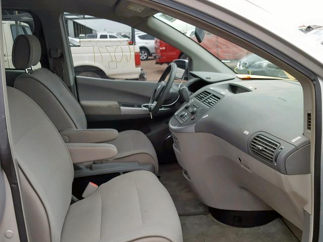 5N1BV28U58N123106 - 2008 NISSAN QUEST S SILVER photo 5